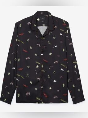 The Kooples Men's SZ Medium NWT Horror Show Shirt RARE $210 Button Down